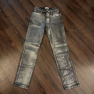 Frame silver le sylvie slender straight coated 26